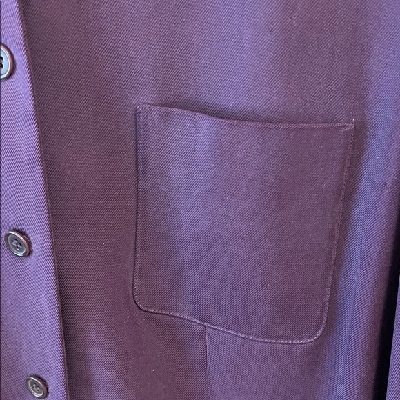 Talbots Jacket Blazer Silk Purple Lined Collared Button Down Silk Vintage 12 - Picture 5 of 13